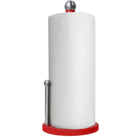 BLUE DONUTS Blue Donuts Enamel Coated Steel Paper Towel Holder (Red) BD3931166